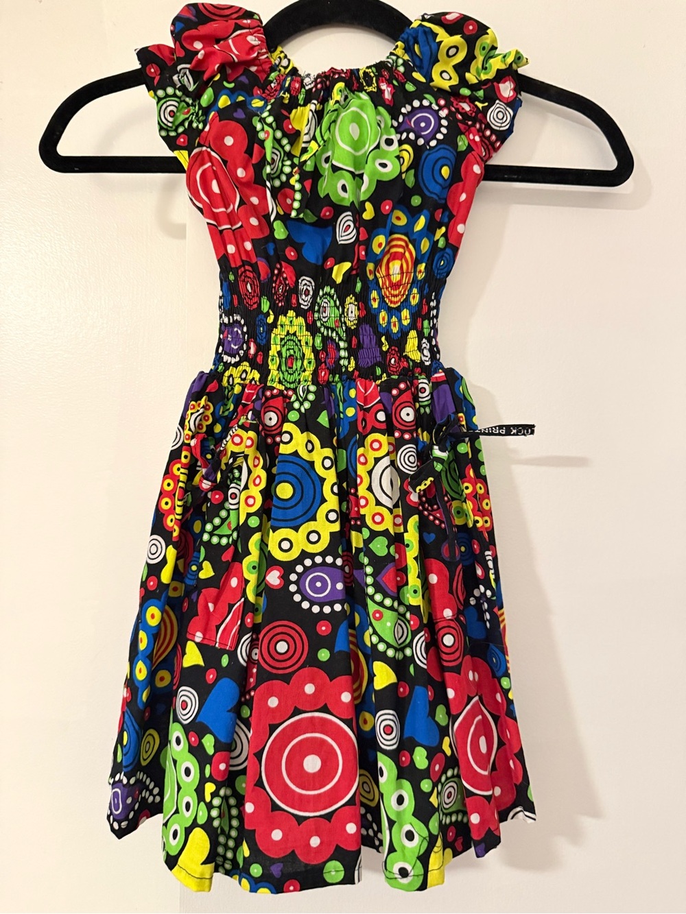 NWOT Handmade Super Avogan Ankara Block Print Smocked Dress